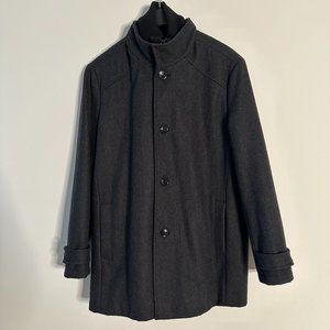 Kenneth Cole of New York Men's Charcoal Grey Wool Blend Coat Sz L (RN54163)